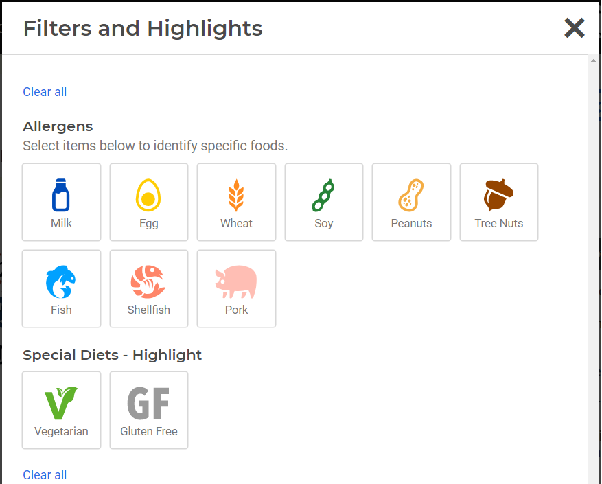 Filters and Highlights Filters and Highlights